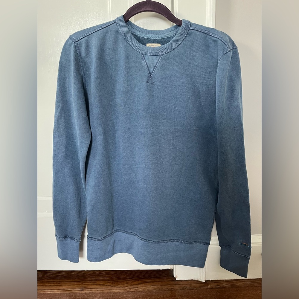 Faherty crew neck sweatshirt blue